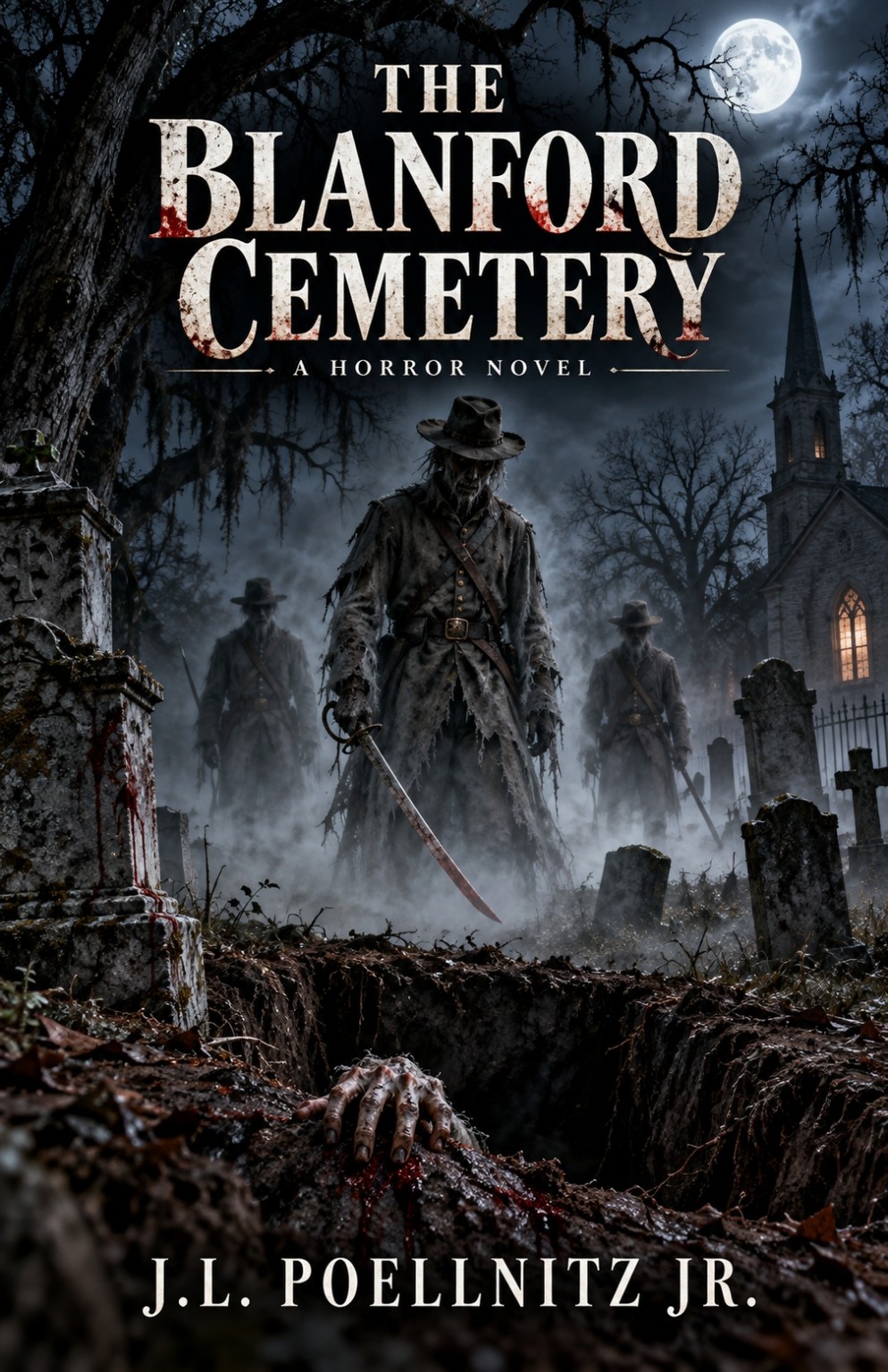 The Blanford Cemetery: A Horror Novel by J.L. Poellnitz Jr. book cover